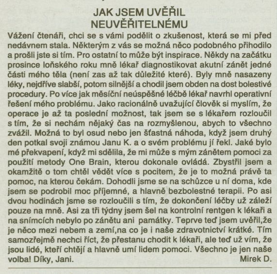 Výstřižek z Týdeníku Znojemsko z 22. května 2012